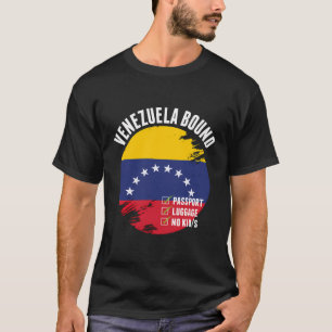 Camiseta Venezuela: País vecino Viaja Bandera Venezolana Va