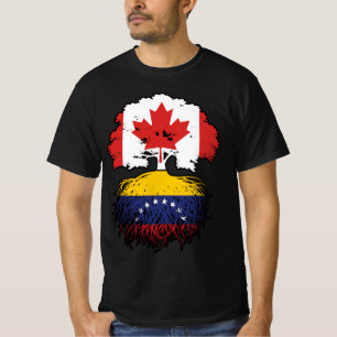 Camiseta Venezuela: Raíces de árbol canadiense venezolano