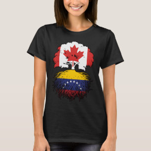 Camiseta Venezuela: Raíces de árbol canadiense venezolano