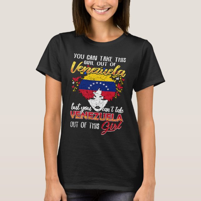 Camiseta Venezuela Venezuelan Girl (Anverso)