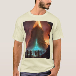 Camiseta Vengadores vs Necromancers en el empotrado cemente