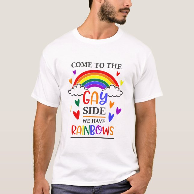 Camiseta Vengan Al Lado Gay Tenemos Lluvias (Anverso)