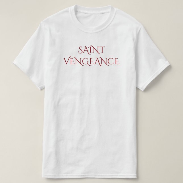 CAMISETA VENGANZA DEL SANTO (Diseño del anverso)