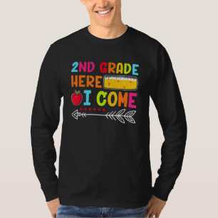 Camiseta Vengo a 2do Grado Feliz Primer Día de Escuela 2