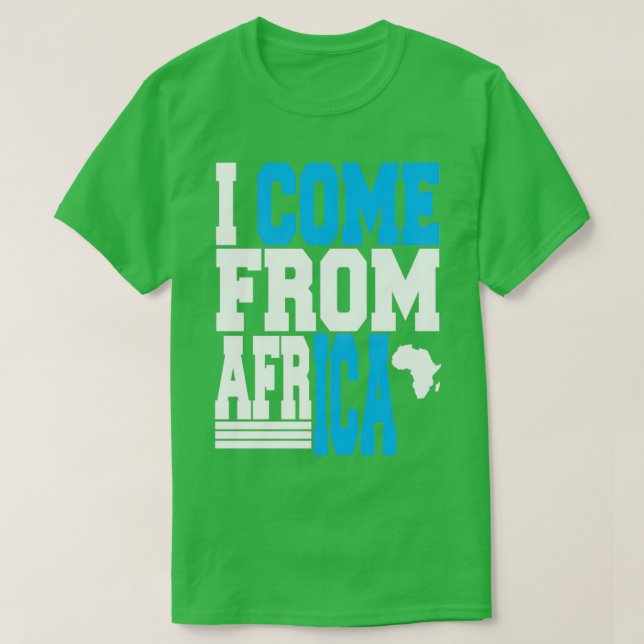 Camiseta Vengo de África con el mapa de ÁfricaTShirt