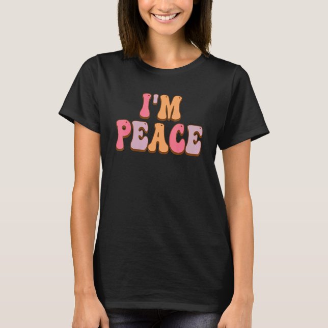 Camiseta Vengo en paz soy ropa de paz Mamáes de pareja (Anverso)