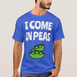 Camiseta Vengo En Peas Divertido Palabra Pun Vegan Vegetari