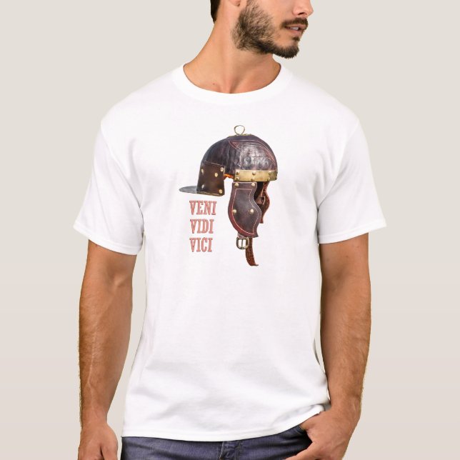 Camiseta Veni, Vidi, casco antiguo de Vici (Anverso)