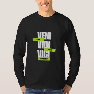 Camiseta Veni Vidi Vici Dark Academia Clásica Cita Latina D