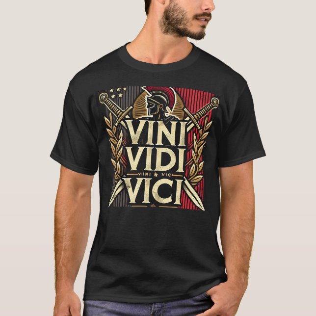 Camiseta Veni Vidi Vici Shirt, Roman CaesarT-Shirt, Ancient (Anverso)