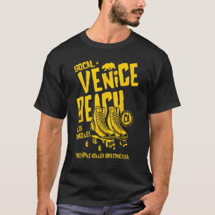 Camiseta Venice Beach California Retro Roller Skate 8