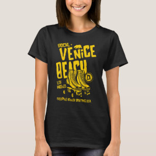 Camiseta Venice Beach California Retro Roller Skate 8