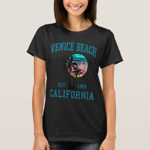 Camiseta Venice Beach California Spring Break Beach Palm Tr