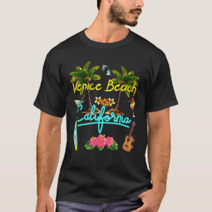 Camiseta Venice Beach California Summer Palm Surf Sun Set P
