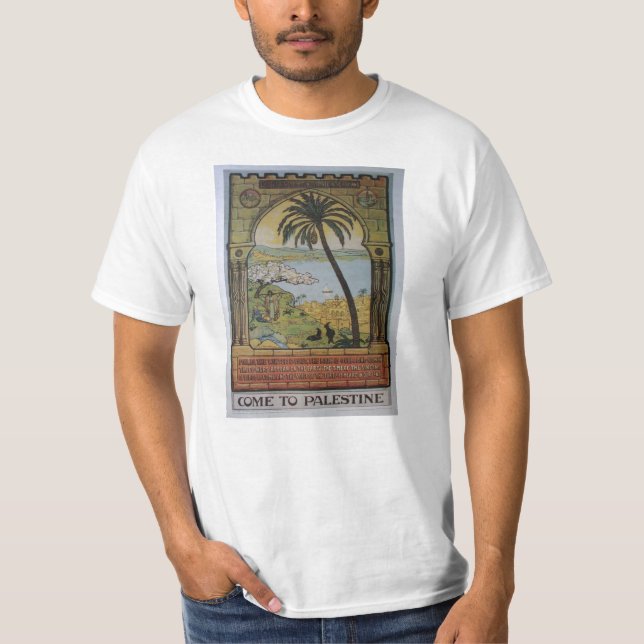 Camiseta venido a Palestina (Anverso)