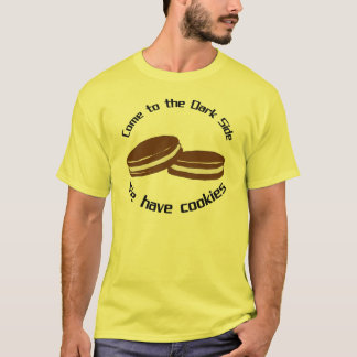 Camiseta Venido al lado oscuro tenemos galletas