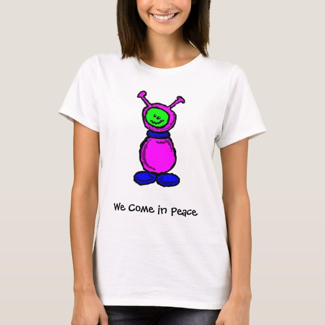 Camiseta Venimos en paz (Anverso)