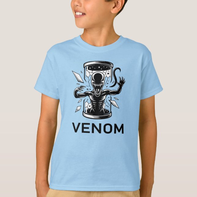 Camiseta Venom Inspired Symbiote Monster Kids T-Shirt (Anverso)