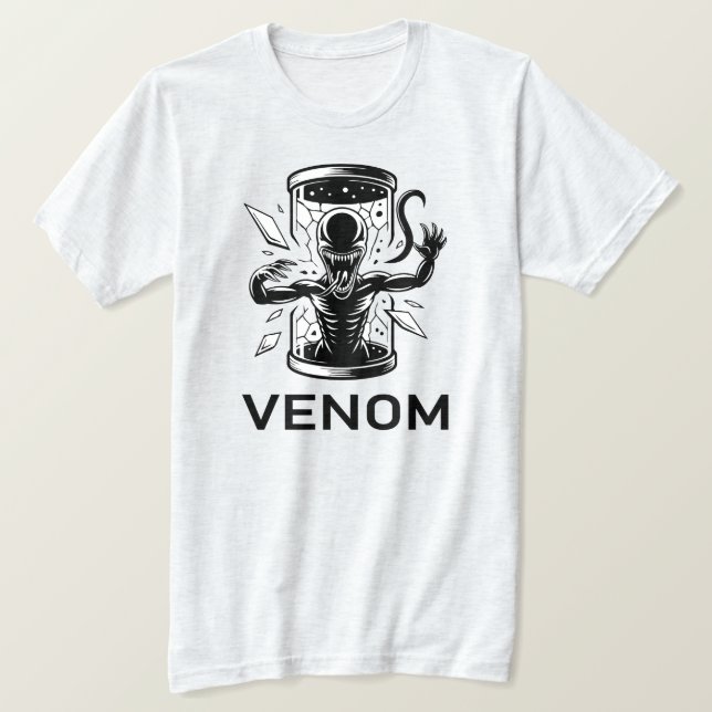 Camiseta Venom Symbiote Monster Graphic T-Shirt  (Anverso del diseño)