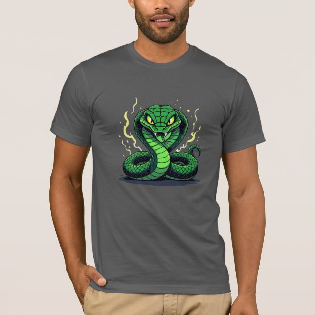 Camiseta Venomous Snake – Danger and Precision (Anverso)