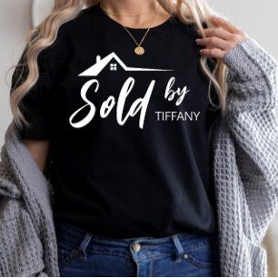 Camiseta Venta de bienes raíces de Realtor vendidos por nom