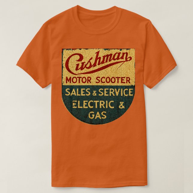 Camiseta Venta y servicio de Cushman Scooter (Diseño del anverso)