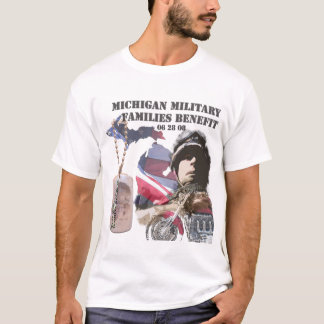 Camiseta Ventaja de familias militar de Michigan