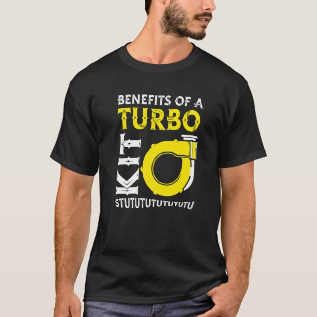 Camiseta Ventajas Para Los Hombres De Un Turbo Kit Turbo Ch (Anverso)
