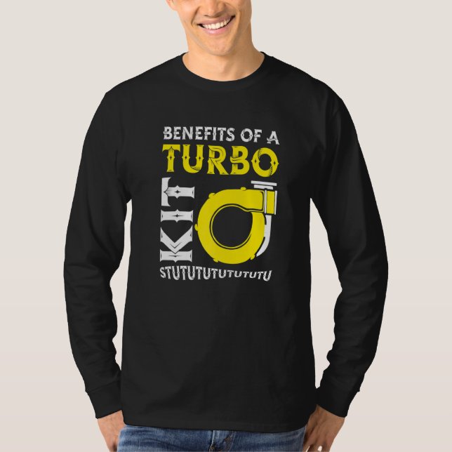 Camiseta Ventajas Para Los Hombres De Un Turbo Kit Turbo Ch (Anverso)