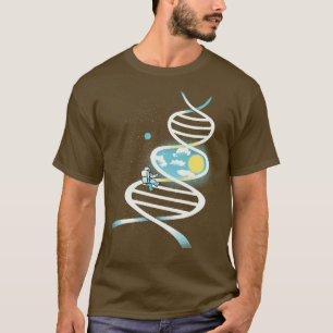 Camiseta Ventana de ciencia del astronauta del ADN de Tobe