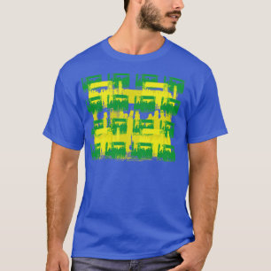 Camiseta Ventana de la Tienda de Artes Resumen Patrón 50 y