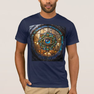 Camiseta Ventana de ojo de buey rústica Tercer Ojo