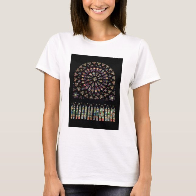 Camiseta Ventana de rosa de Transsept Sur que representa a  (Anverso)