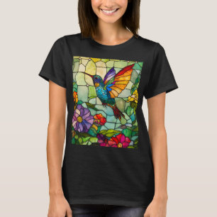 Camiseta Ventana estilo Tiffany de Hummingbird