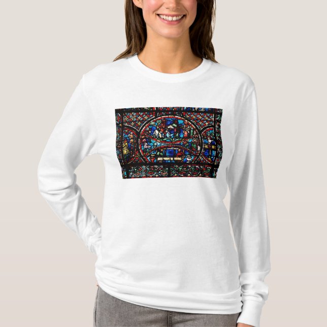 Camiseta Ventana que representa al buen samaritano (Anverso)