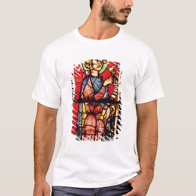 Camiseta Ventana que representa al profeta Obadiah, (Anverso)