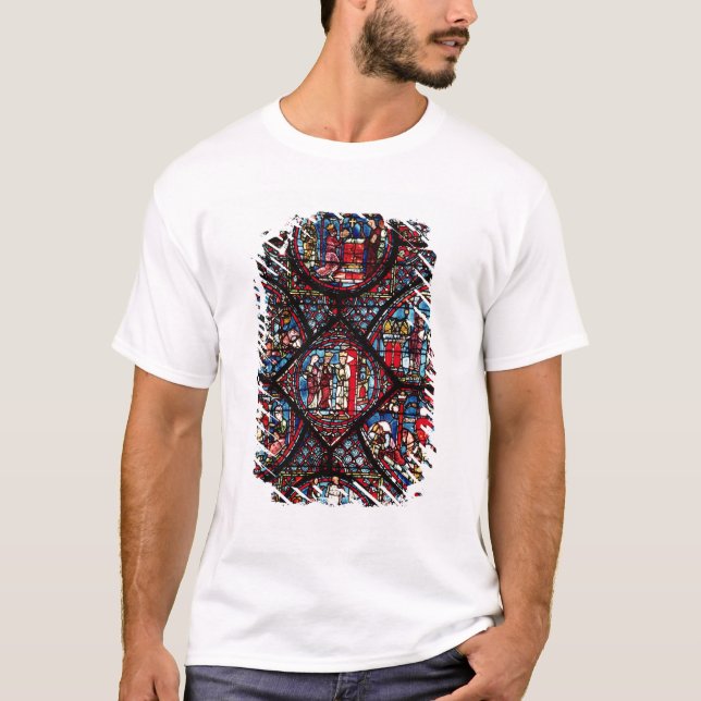 Camiseta Ventana que representa escenas (Anverso)