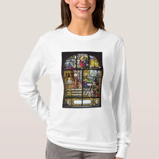 Camiseta Ventana que representa la reunión del maná (Anverso)