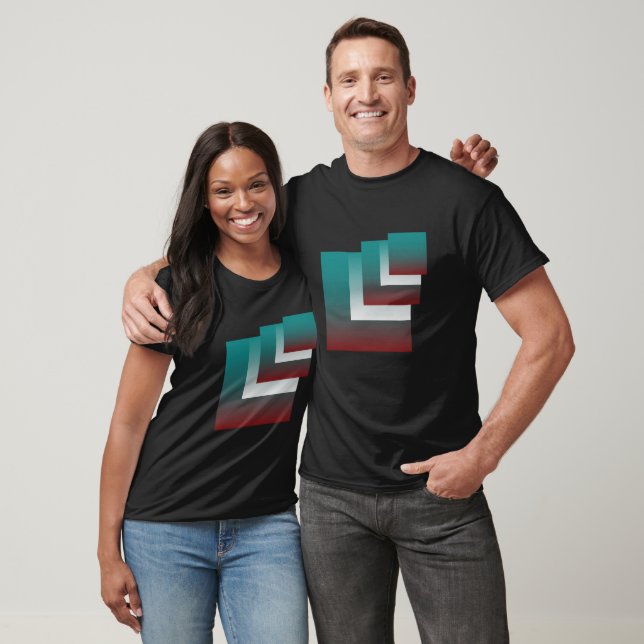 Camiseta Ventanas en blanco burdeos verde azulado (Unisexo)