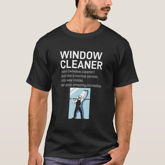 Camiseta Ventanas limpiadoras de ventanas limpiadoras de ve (Anverso)