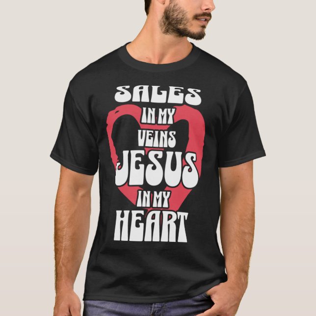 Camiseta Ventas en mis venas Jesús en mi corazón (Anverso)