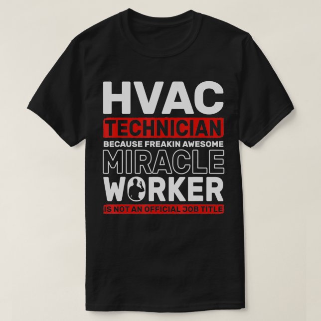 Camiseta Ventilación del trabajador de un milagro agudo de  (Diseño del anverso)
