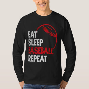 Camiseta Ventilador de béisbol Eye Sleep Béisbol Repetir Bé