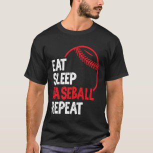 Camiseta Ventilador de béisbol Eye Sleep Béisbol Repetir Bé