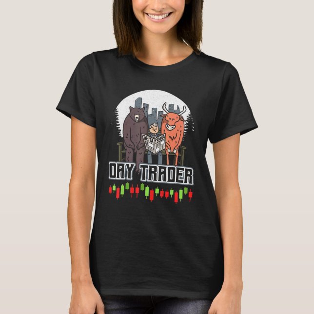 Camiseta Ventilador de bolsa de valores para el mercado de  (Anverso)