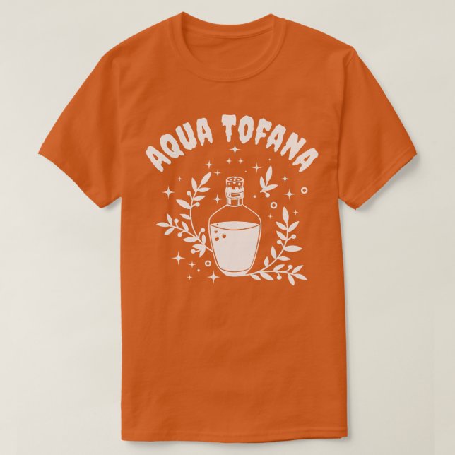 Camiseta Ventilador de delitos de la línea Aqua Tofana Art  (Diseño del anverso)