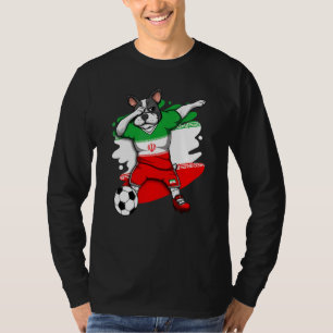 Camiseta Ventilador de Fans de Fútbol de Irán en Bulldog fr