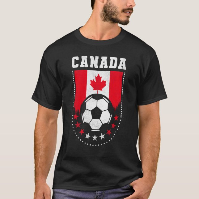 Camiseta Ventilador de fútbol de bandera de Canadá (Anverso)