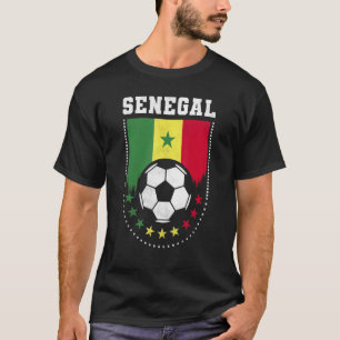 Camiseta Ventilador de fútbol de bandera de Senegal