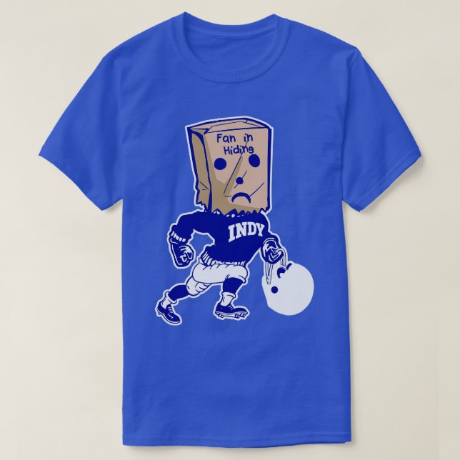 Camiseta Ventilador De Indianápolis Escondido (Diseño del anverso)